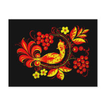 Golden Bird 2012 Pocket Calendar Postcard