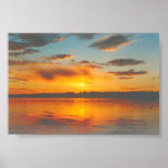 Golden Blue Sunset Posters