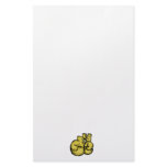 golden boxing gloves graphic custom stationery