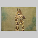 Golden Bronze Giraffes Placemat placemats