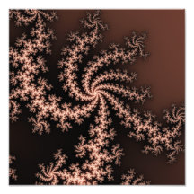 Golden Brown - coffee coloured fractal swirls Photo
