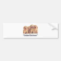 GOLDEN BUMPER STICKER