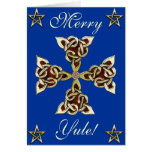 Golden Celtic Cross Card