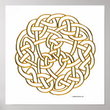 Golden Celtic Knot Posters