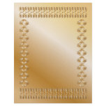 Golden certificate with intricate border letterhead
