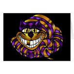 Golden Cheshire Cat Greeting Card