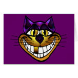Golden Cheshire Cat Greeting Card