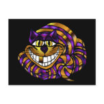 Golden Cheshire Cat Postcard