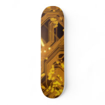 Golden Circuit Skateboard