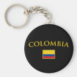 Golden Colombia Keychains