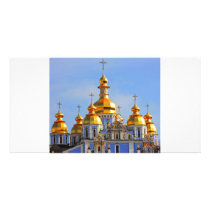 Golden copes of in cathedral in Kiev