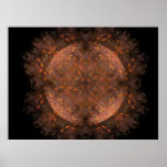 Golden Copper Shimmer Print