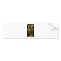 Golden Crackle Bunni Bumper Sticker