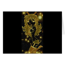 Golden Crackle Bunni Cards