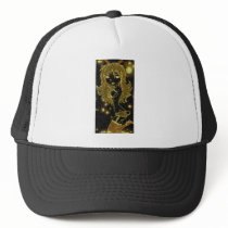 Golden Crackle Bunni Trucker Hat