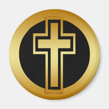 GOLDEN CROSS FRIDGE MAGNETS