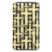Golden Crosses Barely There iPod Covers