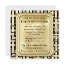 Golden Crosses Personalized Announcement