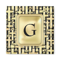 Golden Crosses Refrigerator Magnet