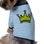 golden crown icon doggie tshirt