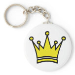 golden crown icon key chain
