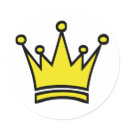 golden crown icon stickers