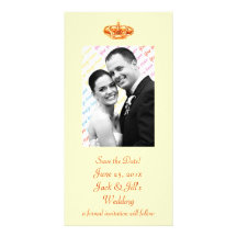 Golden Crown WEDDING Save-the-Date Photo Card