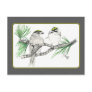 Golden Crowned Kinglet Postcard 2 in pencil