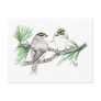 Golden Crowned Kinglet Postcard in pencil