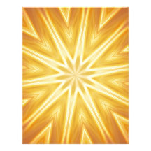 Golden crystals customized letterhead