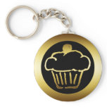 GOLDEN CUPCAKE KEYCHAIN