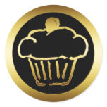 GOLDEN CUPCAKE STICKER