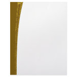Golden Curve Patterned Border Letterhead