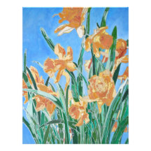 Golden Daffodils Letterhead Design