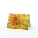 Golden Dahlia Mother's Day Greeting Card