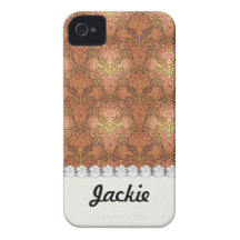 golden damask.ai iPhone 4 Case-Mate case