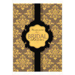 Golden Damask BRS Invitation Card