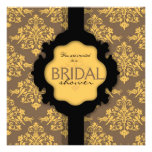 Golden Damask BRS Invitation Square