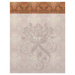 golden damask custom letterhead