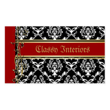 Golden Damask Luxury Custom Business Cards