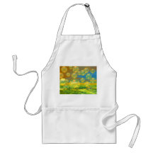 Golden Days - Yellow & Azure Tranquillity Aprons