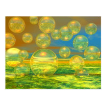 Golden Days - Yellow & Azure Tranquillity Post Cards