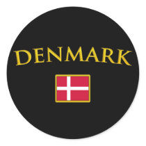 Golden Denmark Sticker