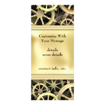 Golden Dharmacakra Custom Rack Card