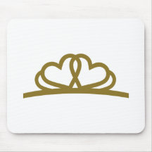 Golden Diadem Tiara Mousepad