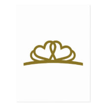 Golden Diadem Tiara Postcard