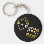 GOLDEN DICE KEY CHAINS
