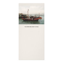Golden Dragon Ferry Hong Kong Bookmark Personalized Rack Card