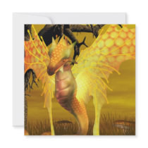Golden Dragon  Invitations