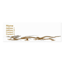 Golden Dragon Of Buddhan Profile Card Business Card